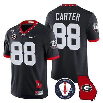 Personalized GB 2023 Vapor Jersey - Georgia Map - Black / Jalen Carter Stitched