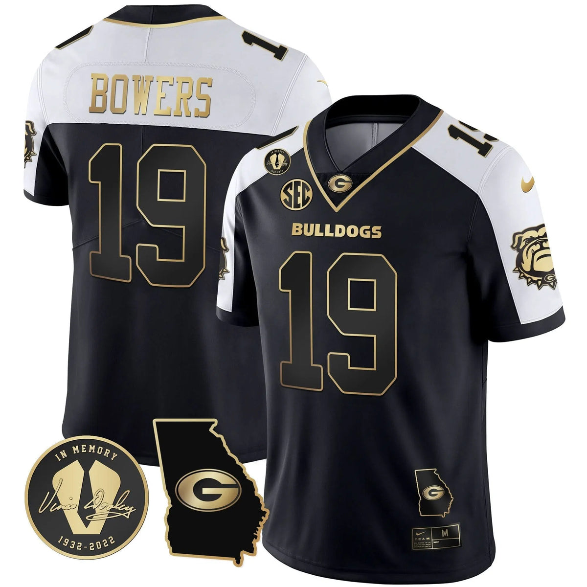 Personalized GB 2023 Vapor Jersey - Georgia Map - Alternate / Brock Bowers Stitched