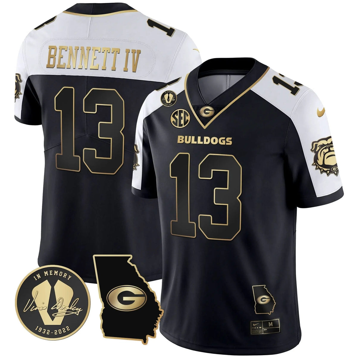 Personalized GB 2023 Vapor Jersey - Georgia Map - Alternate / Stetson Bennett Stitched