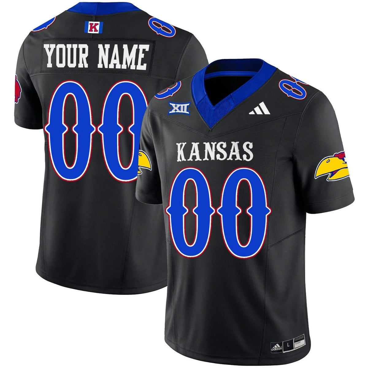 Personalized KJ Blackhawk Vapor Limited Custom Jersey - Black Stitched