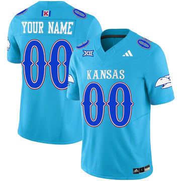 Personalized KJ Blackhawk Vapor Limited Custom Jersey - Old KU Stitched