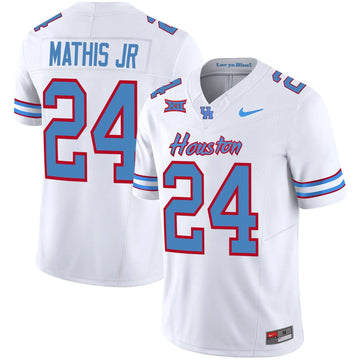 Personalized HOU 2023 Oilers Inspired Vapor Jersey V5 - White / Tony Mathis Jr. Stitched