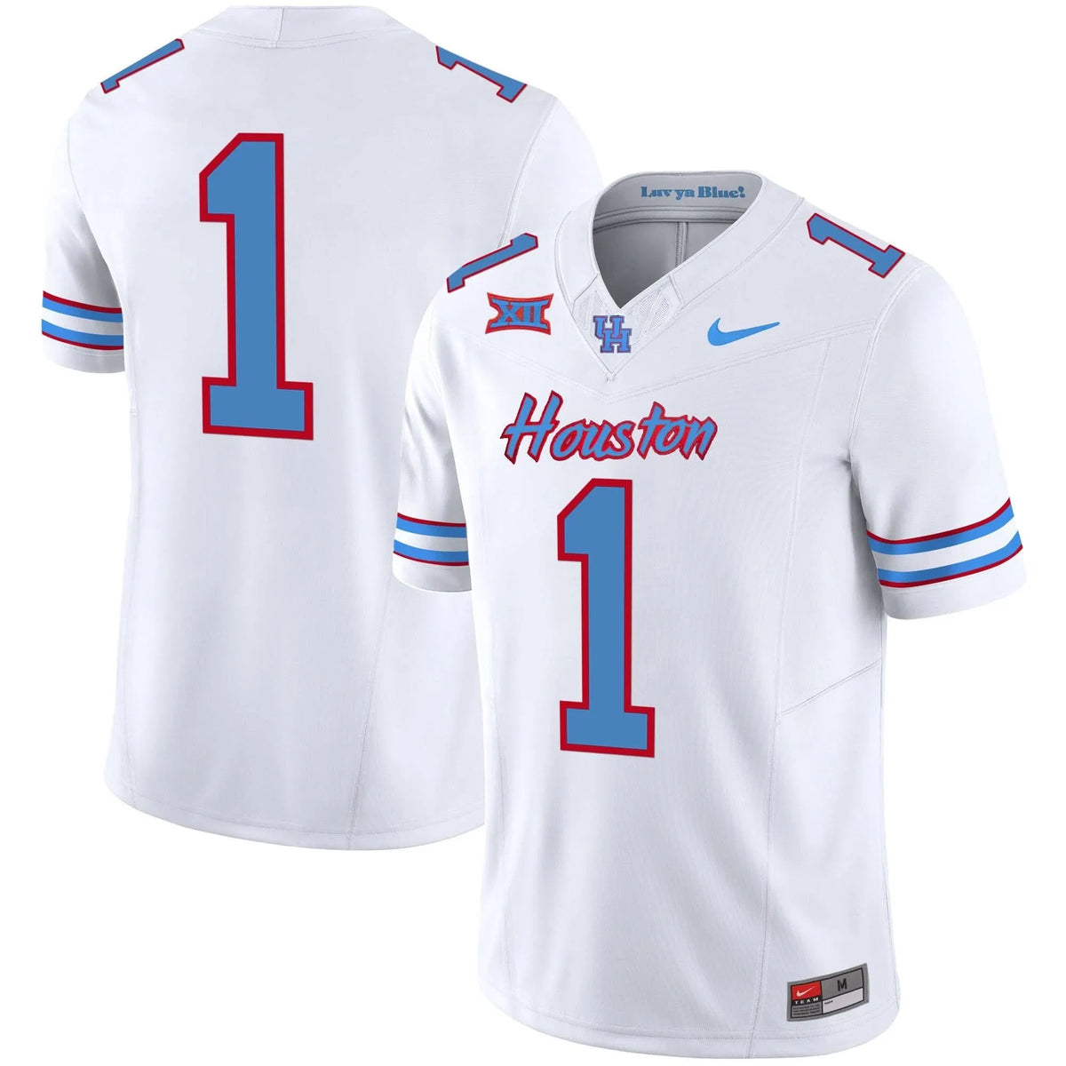 Personalized HOU 2023 Oilers Inspired Vapor Jersey V5 - White / #1 Team Stitched