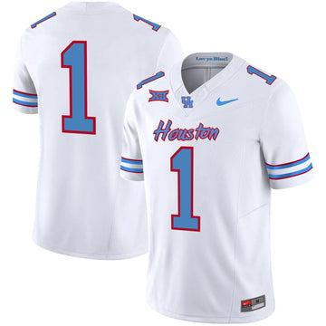 Personalized HOU 2023 Oilers Inspired Vapor Jersey V5 - White / #1 Team Stitched