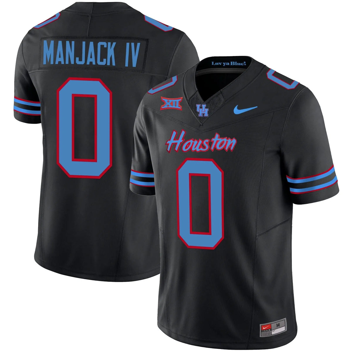 Personalized HOU 2023 Oilers Inspired Vapor Jersey V5 - Black / Manjack IV Stitched