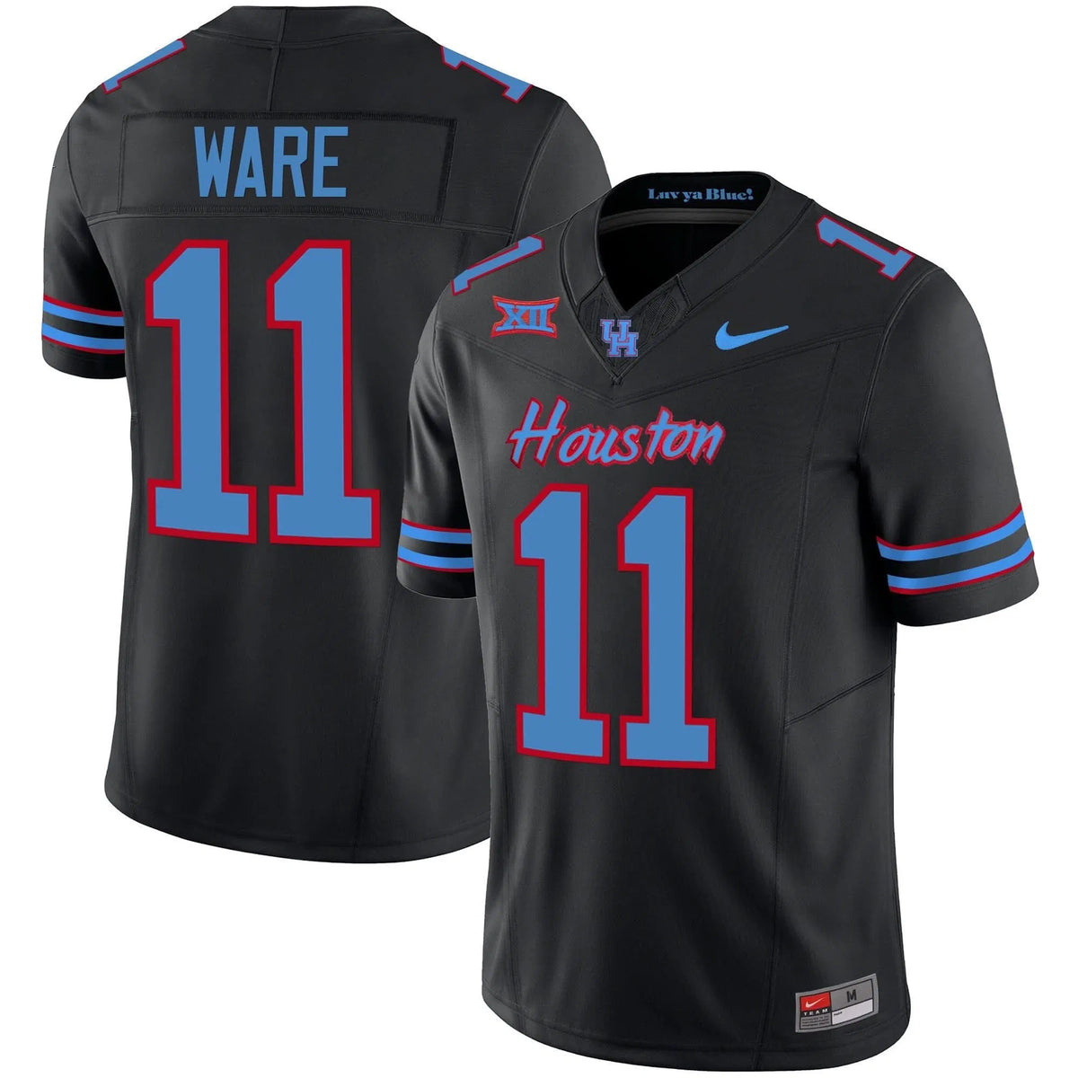 Personalized HOU 2023 Oilers Inspired Vapor Jersey V5 - Black / Andre Ware Stitched
