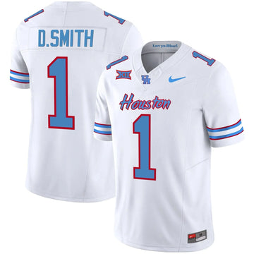 Personalized HOU 2023 Oilers Inspired Vapor Jersey V5 - White / Donovan Smith Stitched