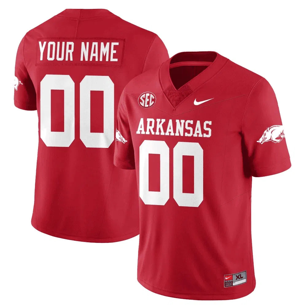 Personalized AR Football 2023 Custom Jersey - Red Stitched