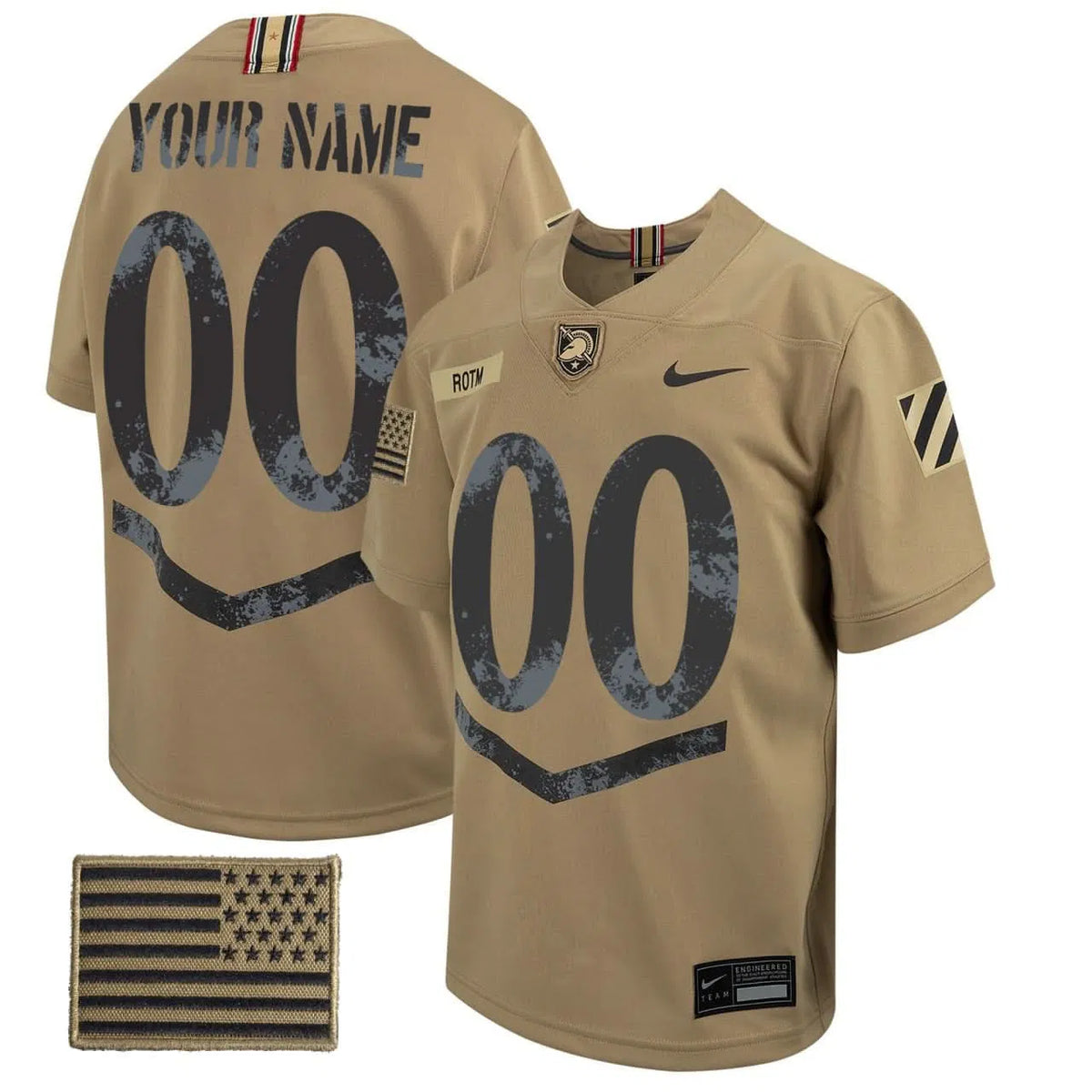 Personalized ABK Football 2023 Tan Custom Jersey - Custom Stitched