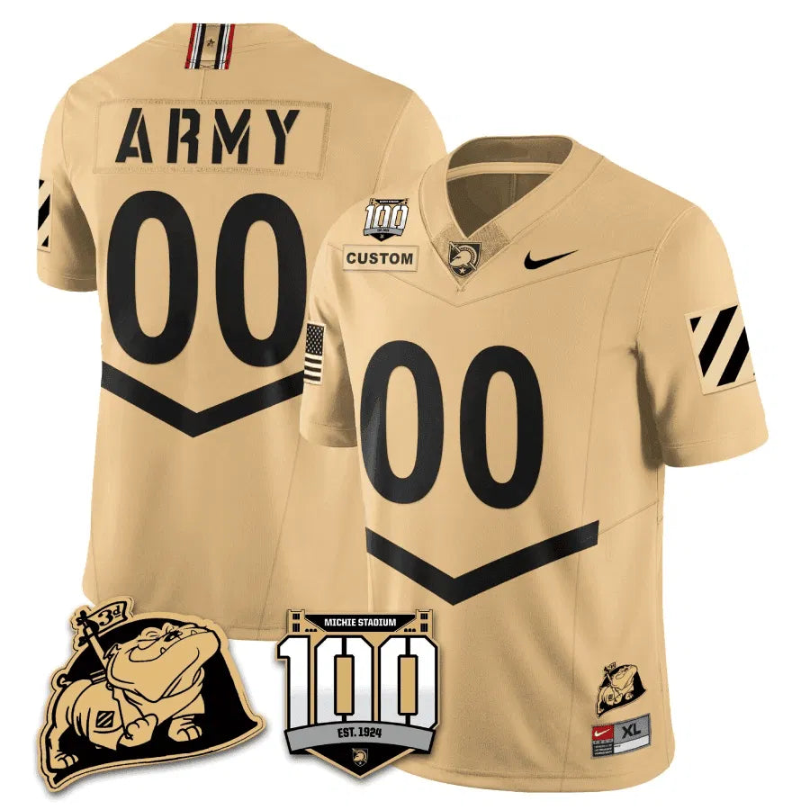 Personalized ABK 100th Anniversary Patch Vapor Custom Jersey - Gold Stitched