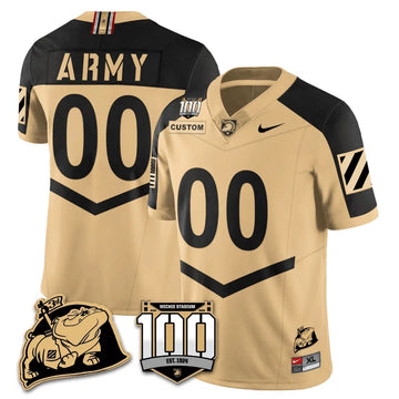 Personalized ABK 100th Anniversary Patch Vapor Custom Jersey - Gold Alternate Stitched
