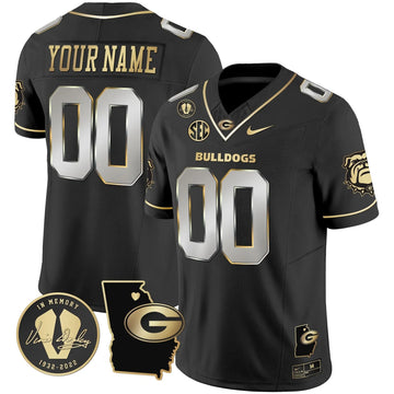 Personalized GB 2026 Vapor Custom Jersey V4 - Georgia Map - Black Limited Stitched