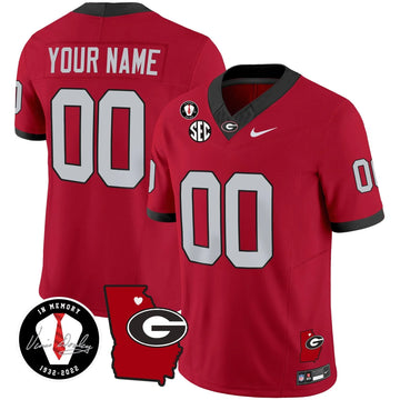 Personalized GB 2026 Vapor Custom Jersey V4 - Georgia Map - Red Stitched