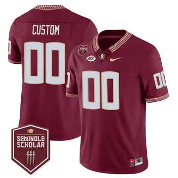 Personalized FSS Scholar Patch Vapor Limited Custom Jersey - Garnet Stitched