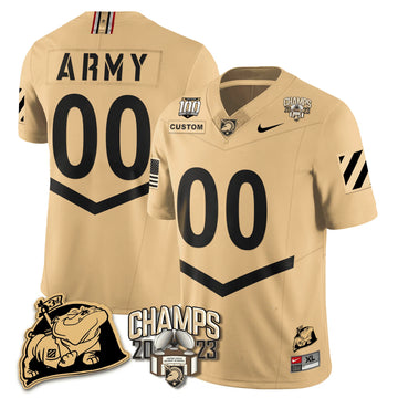 Personalized ABK 2023 CIC Trophy Champion Patch Custom Jersey - Gold Stitched