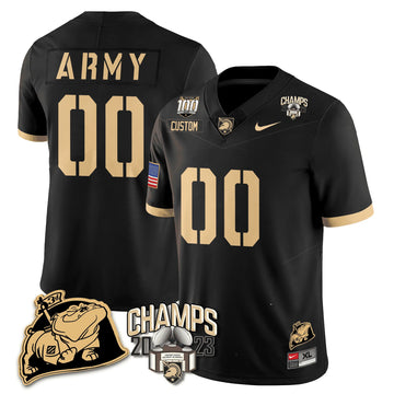 Personalized ABK 2023 CIC Trophy Champion Patch Custom Jersey - Black Stitched