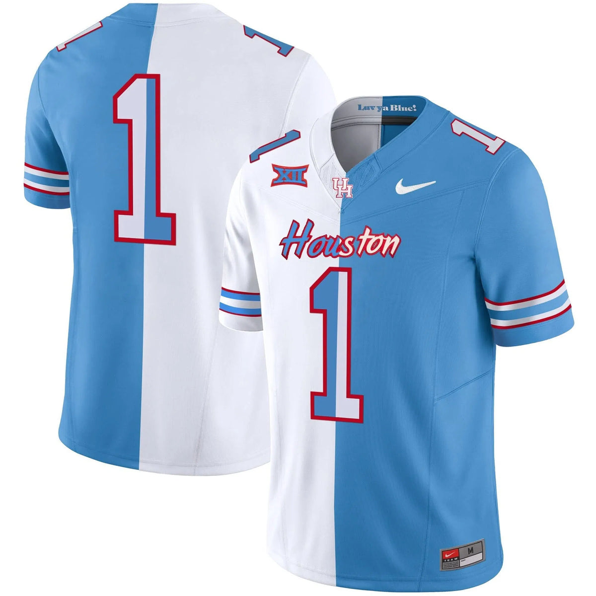 Personalized HOU 2023 Oilers Inspired Vapor Jersey V5 - Split / #1 Team Stitched