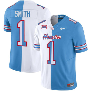 Personalized HOU 2023 Oilers Inspired Vapor Jersey V5 - Split / Donovan Smith Stitched