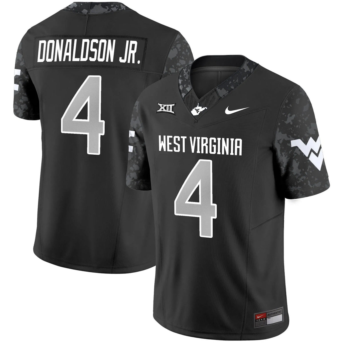 Personalized WVM 2026 Vapor Limited Jersey V2 - Coal / CJ Donaldson Jr. Stitched