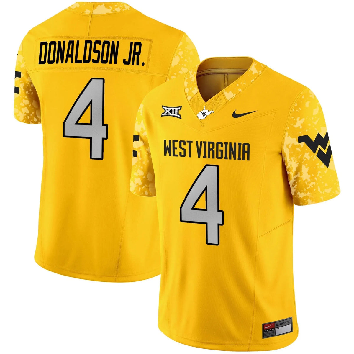 Personalized WVM 2026 Vapor Limited Jersey V2 - Gold / CJ Donaldson Jr. Stitched