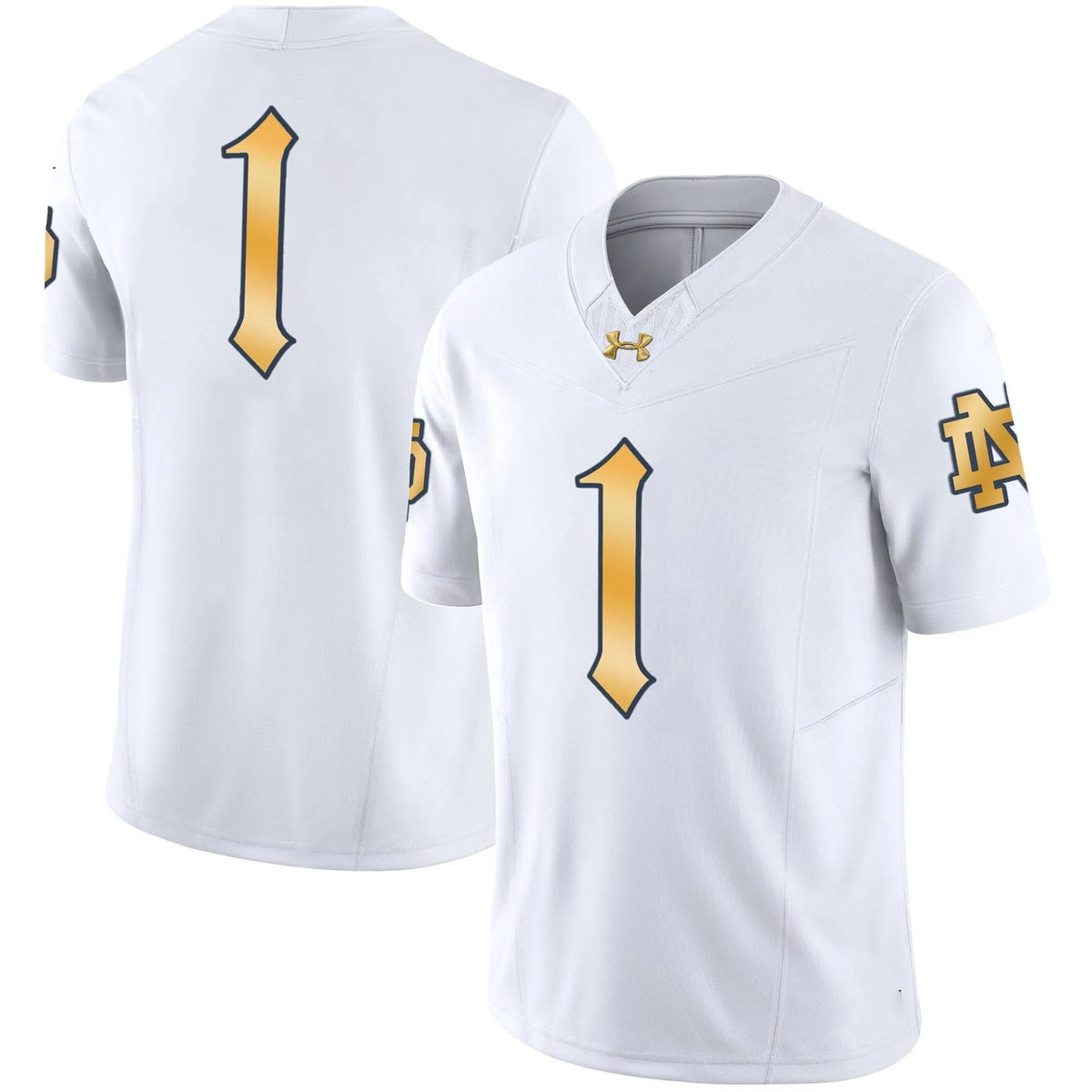 Personalized NDFI 2026 Vapor Limited Jersey - White / #1 Team Stitched