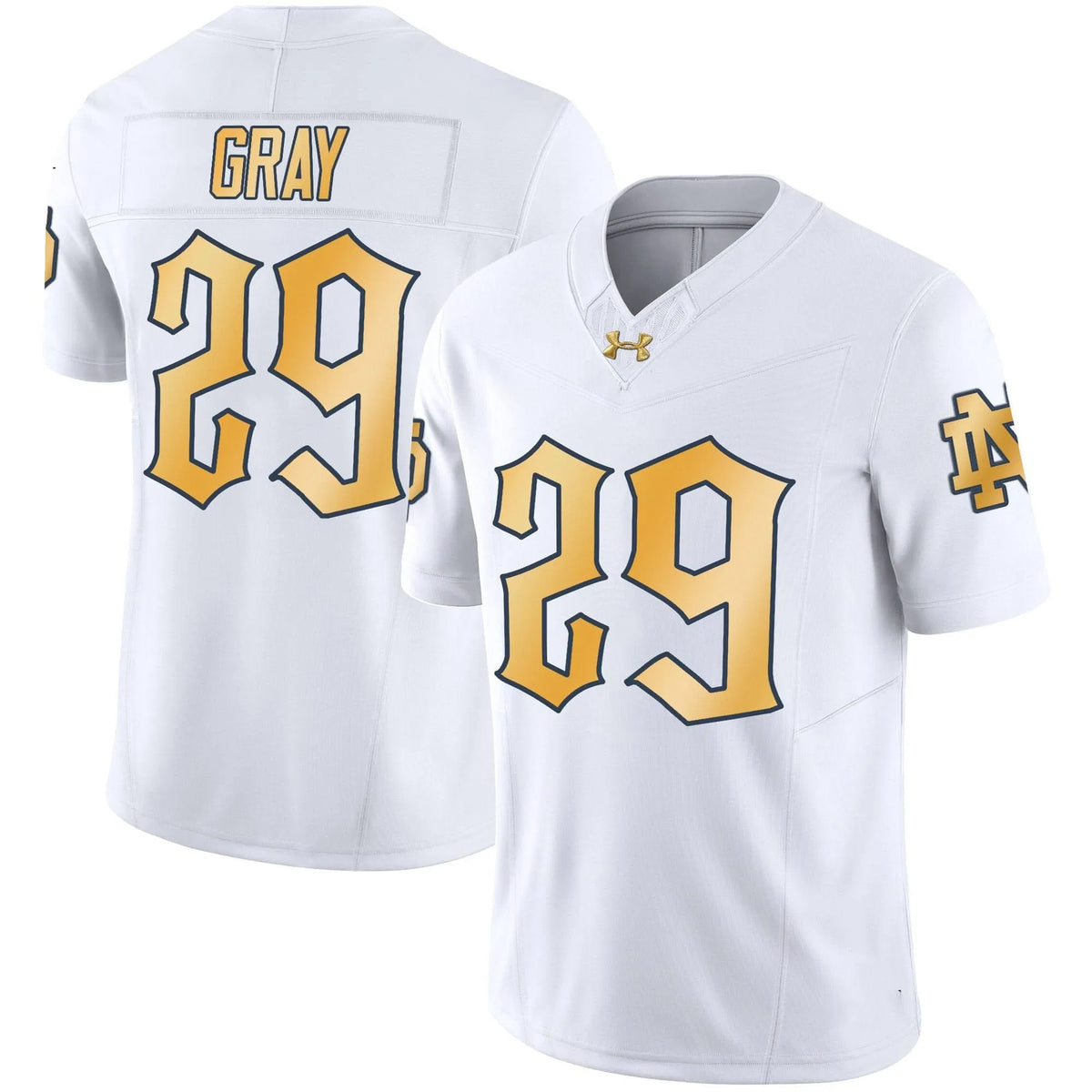 Personalized NDFI 2026 Vapor Limited Jersey - White / Christian Gray Stitched