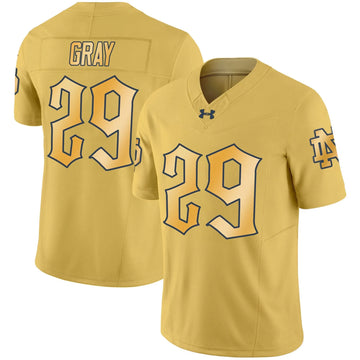 Personalized NDFI 2026 Vapor Limited Jersey - Gold / Christian Gray Stitched