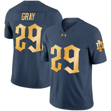 Personalized NDFI 2026 Vapor Limited Jersey - Blue-Gray / Christian Gray Stitched