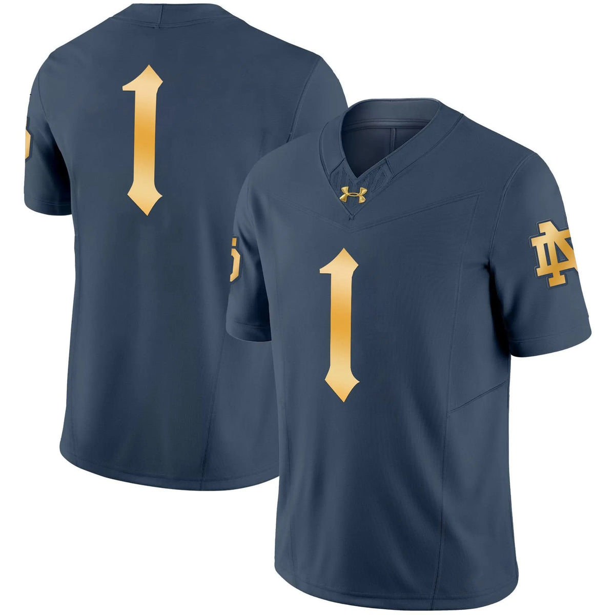 Personalized NDFI 2026 Vapor Limited Jersey - Blue-Gray / #1 Team Stitched