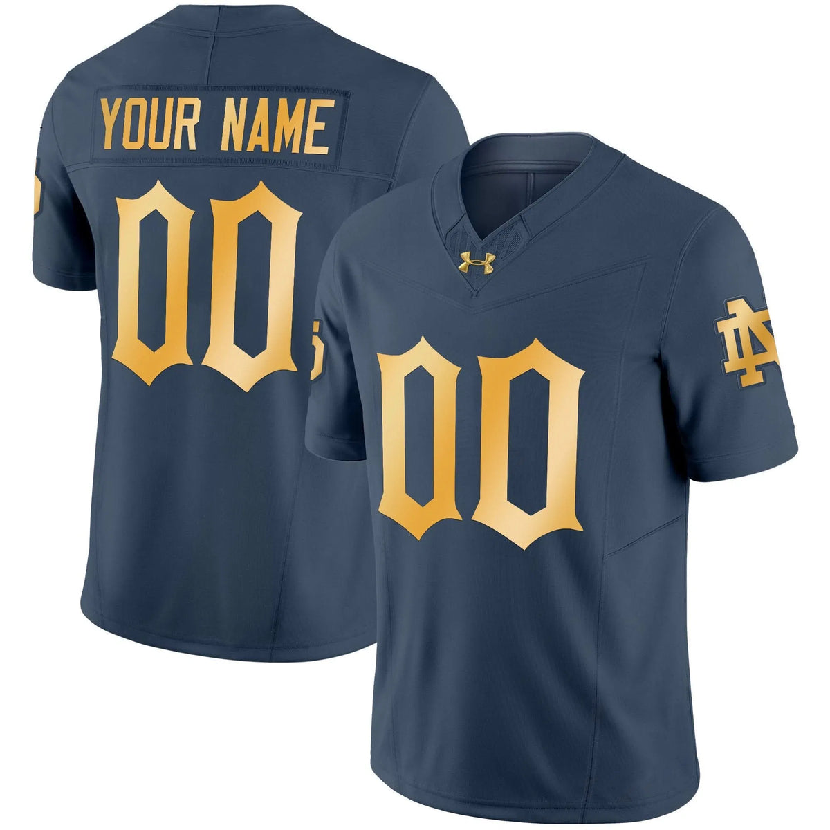 Personalized NDFI 2026 Vapor Limited Custrom Jersey - Blue-Gray Stitched
