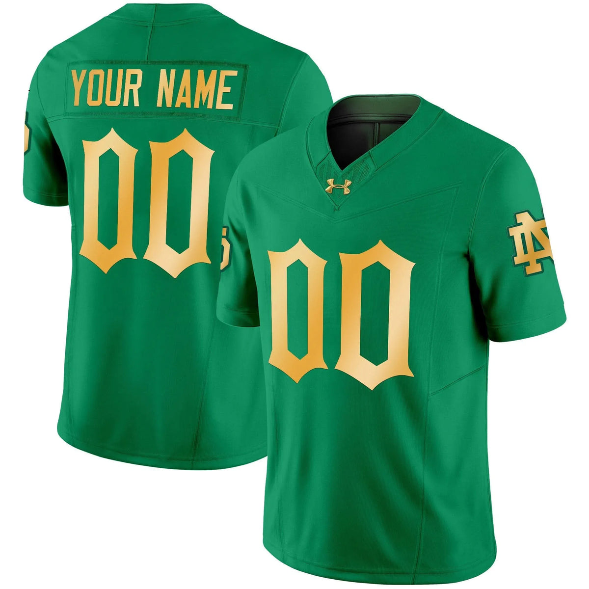 Personalized NDFI 2026 Vapor Limited Custrom Jersey - Green Stitched