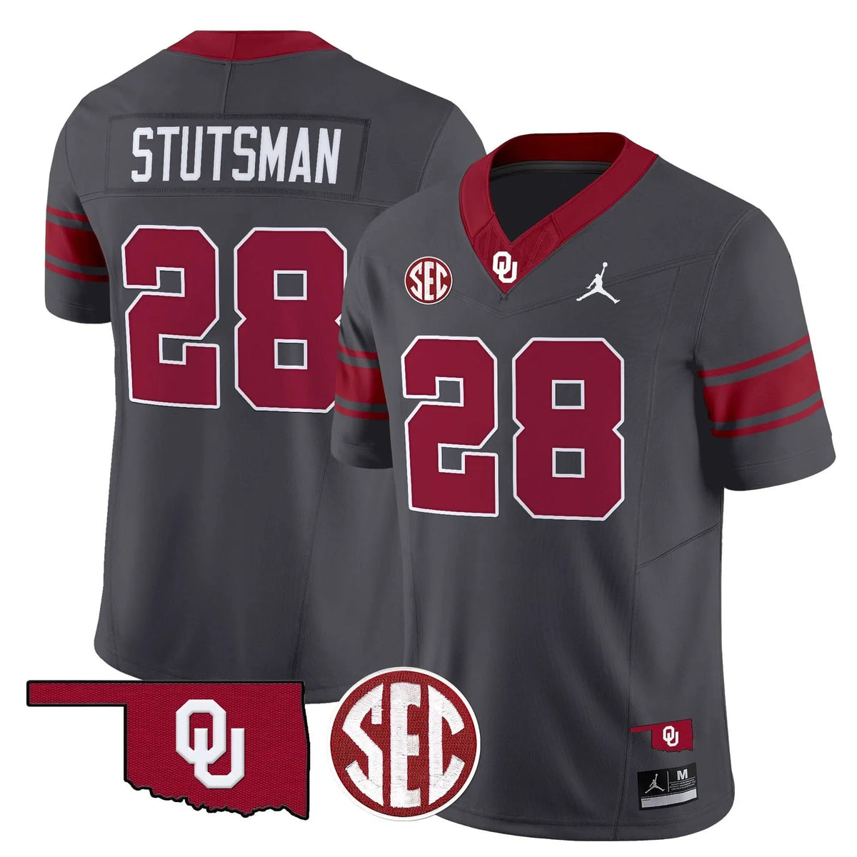 Personalized OS Throwback Vapor Limited Jersey - Anthracite / Danny Stutsman Stitched