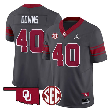 Personalized OS Throwback Vapor Limited Jersey - Anthracite / Ethan Downs Stitched