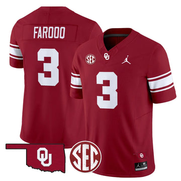 Personalized OS Throwback Vapor Limited Jersey - Crimson / Jalil Farooq Stitched