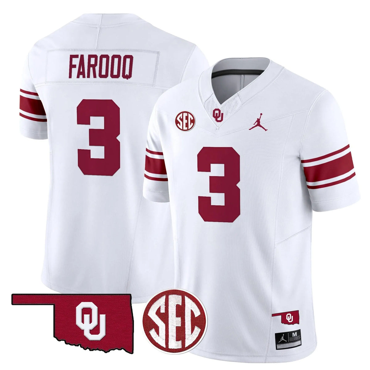 Personalized OS Throwback Vapor Limited Jersey - White / Jalil Farooq Stitched