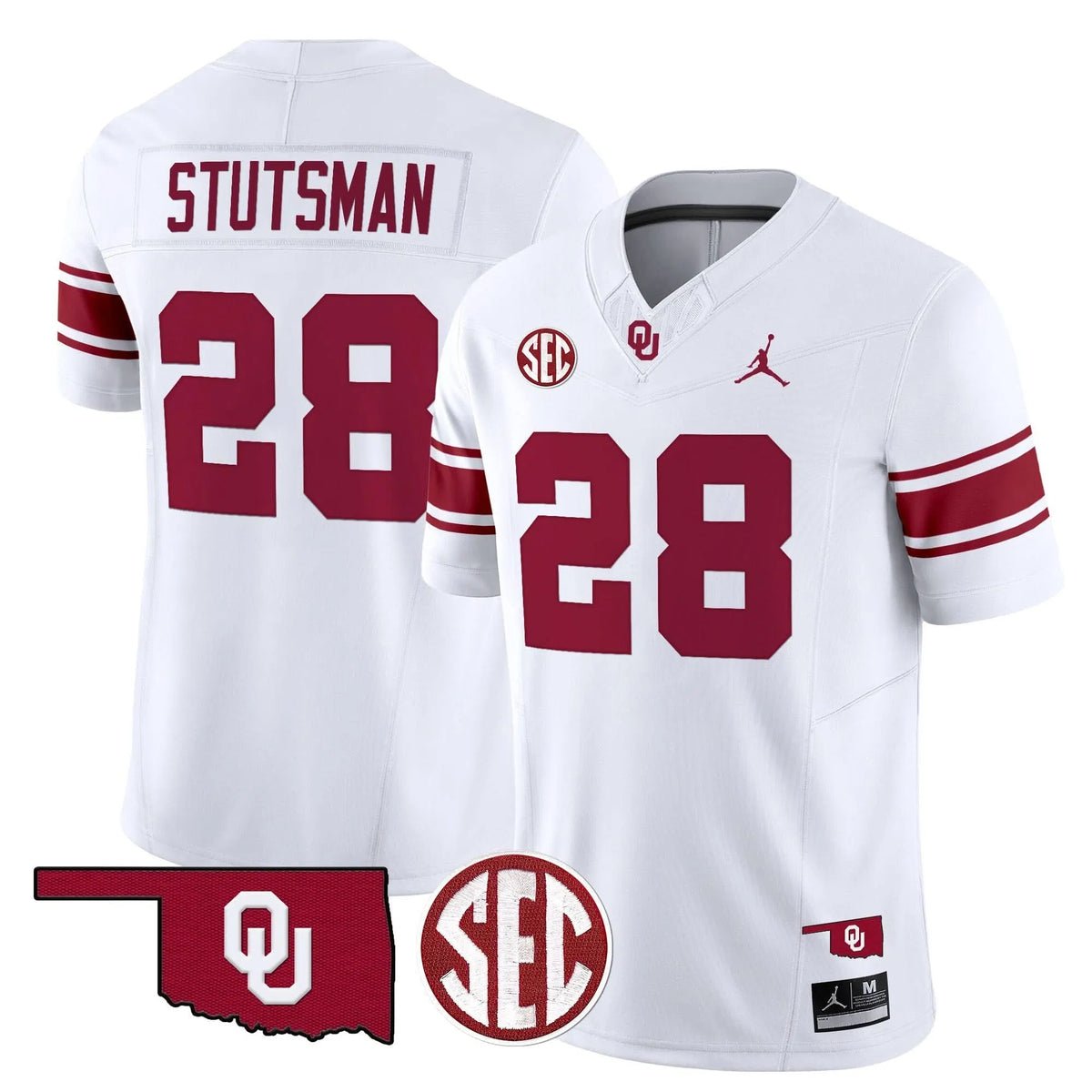 Personalized OS Throwback Vapor Limited Jersey - White / Danny Stutsman Stitched