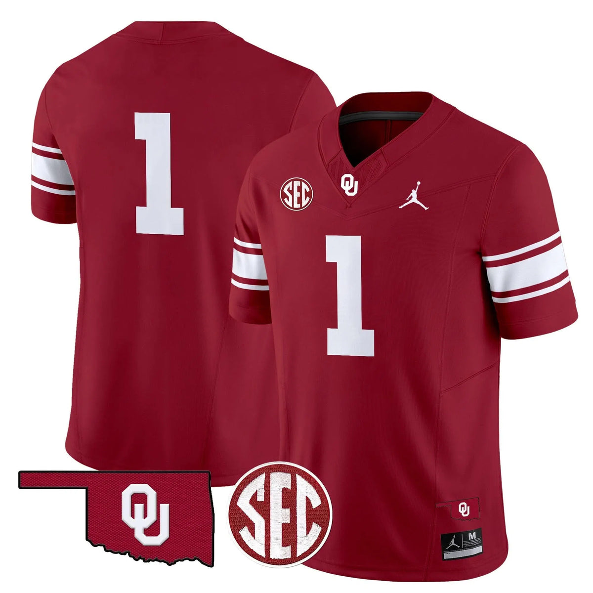 Personalized OS Throwback Vapor Limited Jersey - Crimson / Team Stitched