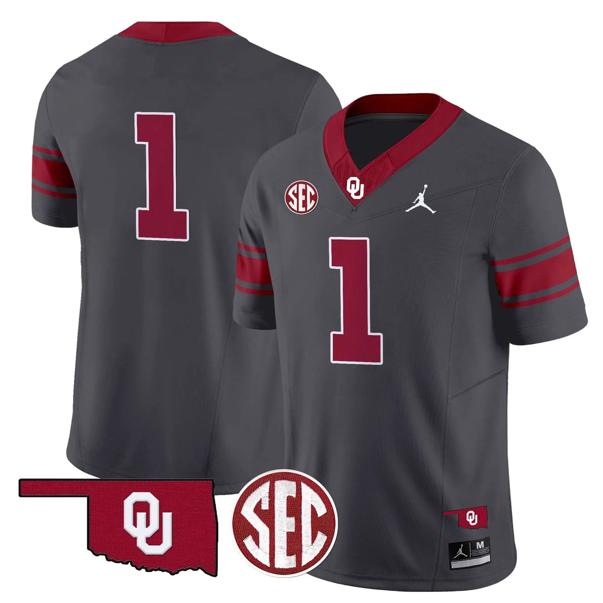 Personalized OS Throwback Vapor Limited Jersey - Anthracite / Team Stitched