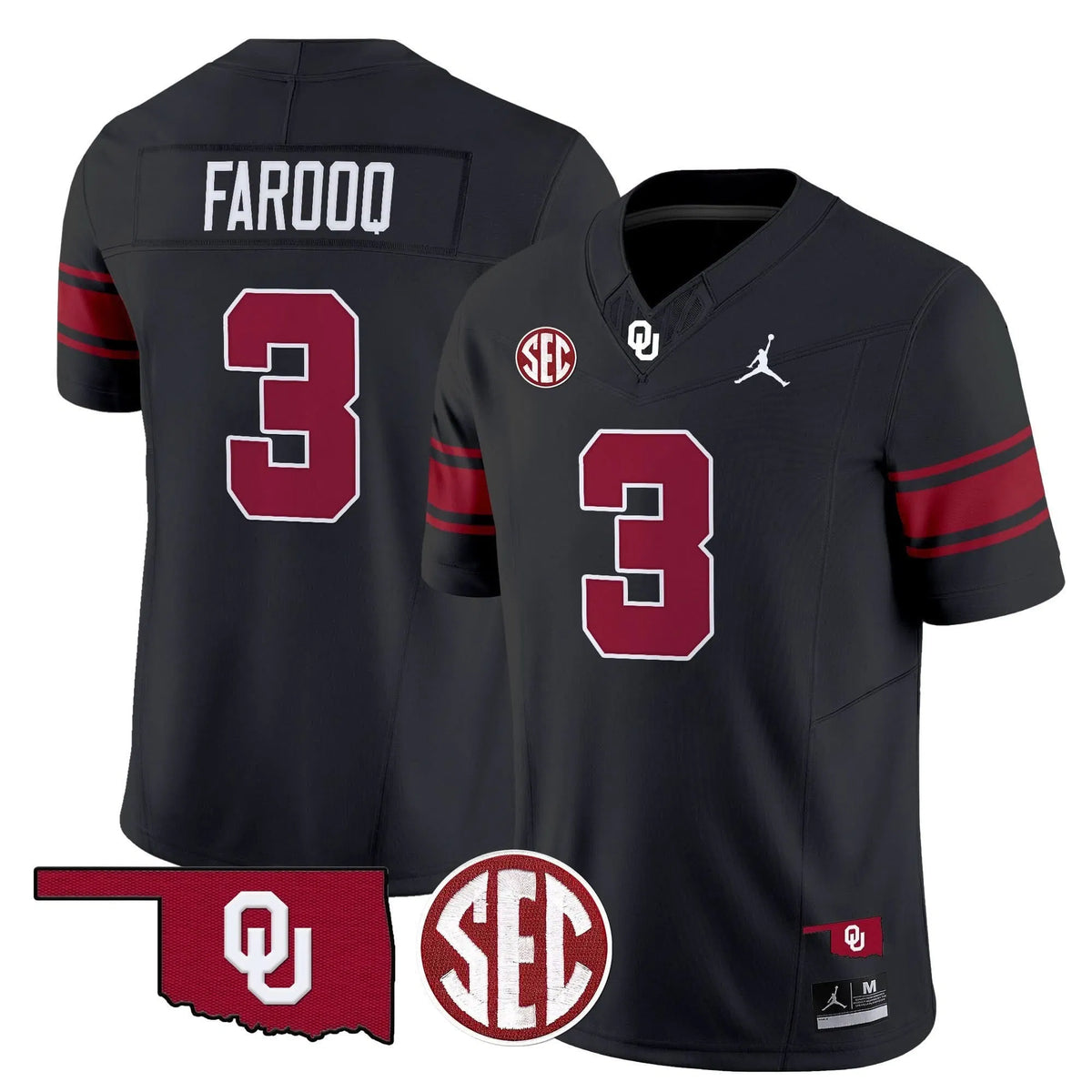 Personalized OS Throwback Vapor Limited Jersey - Black / Jalil Farooq Stitched