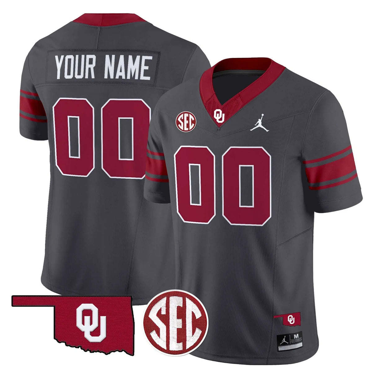 Personalized OS Throwback Vapor Limited Custom Jersey - Anthracite Stitched