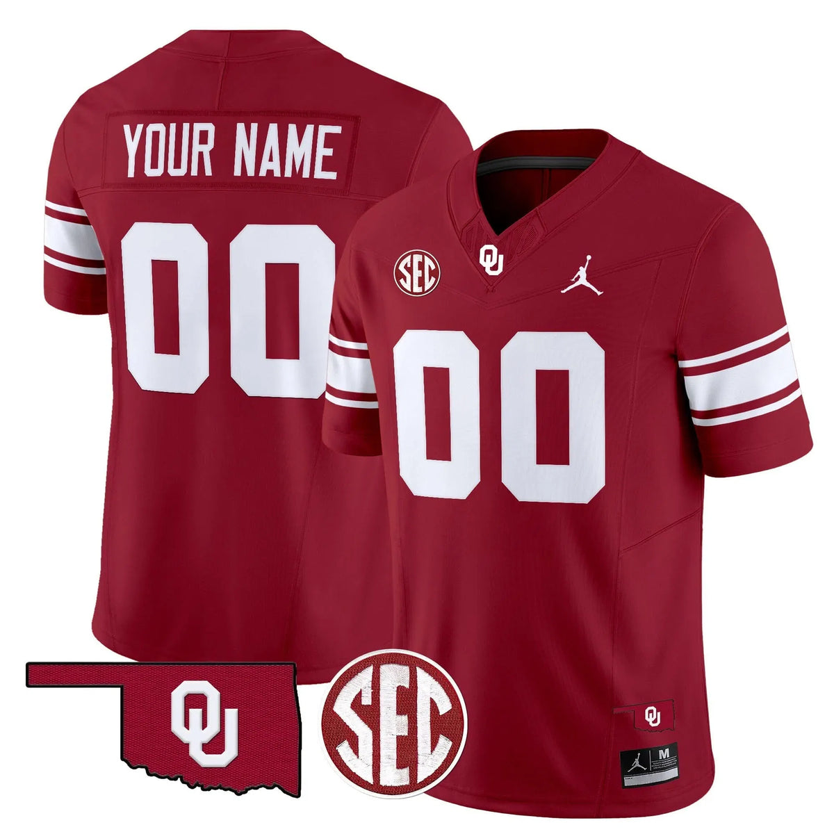Personalized OS Throwback Vapor Limited Custom Jersey - Crimson Stitched