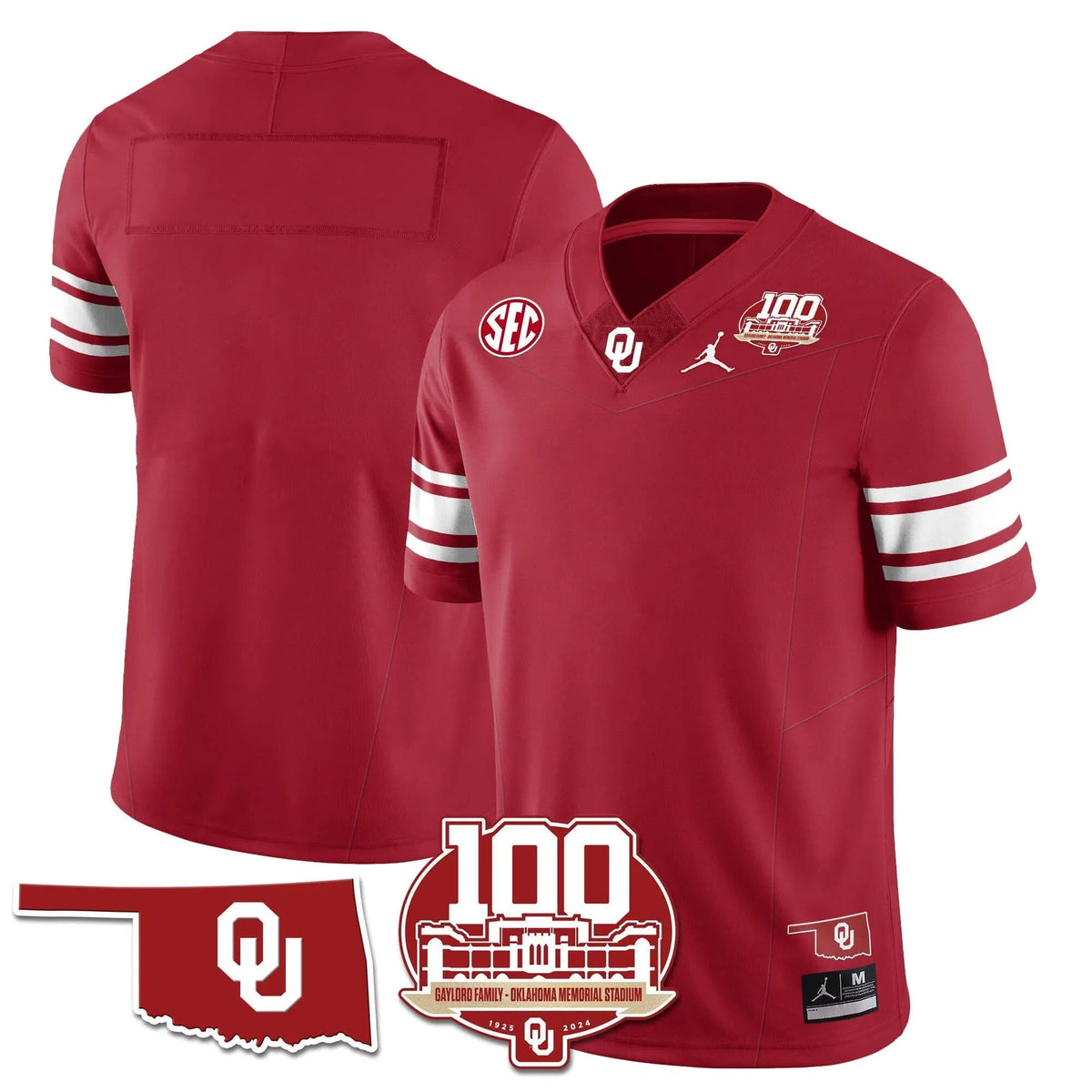 Personalized OS 1946-56 Throwback Uniforms - 100th Season - Crimson / Team Stitched