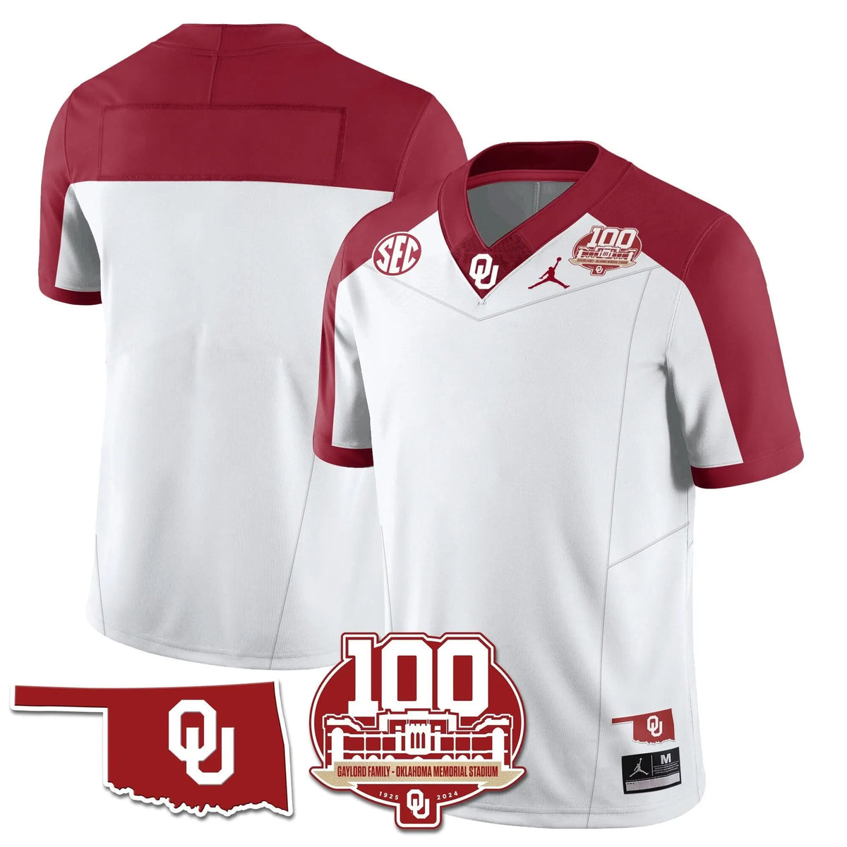 Personalized OS 1946-56 Throwback Uniforms - 100th Season - Alternate White / Team Stitched
