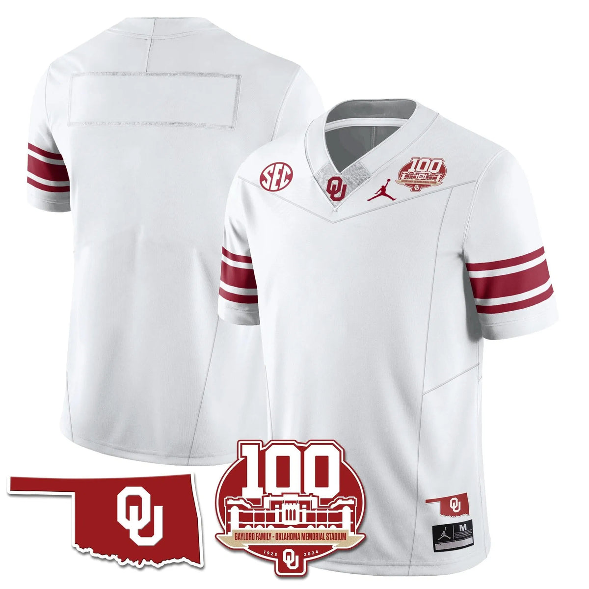 Personalized OS 1946-56 Throwback Uniforms - 100th Season - White / Team Stitched