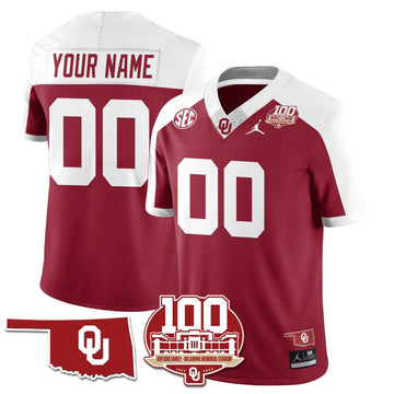 Personalized Custom OS 1946-56 Throwback Uniforms - 100th Season - Alternate Crimson Stitched