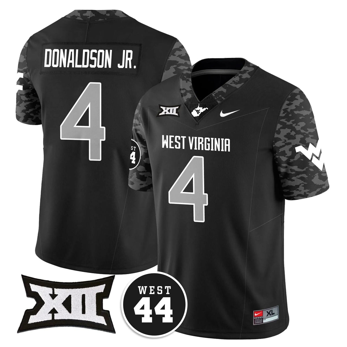 Personalized WVM 2026 Vapor Limited Jersey  - Honor Jerry West - Coal / CJ Donaldson Jr. Stitched