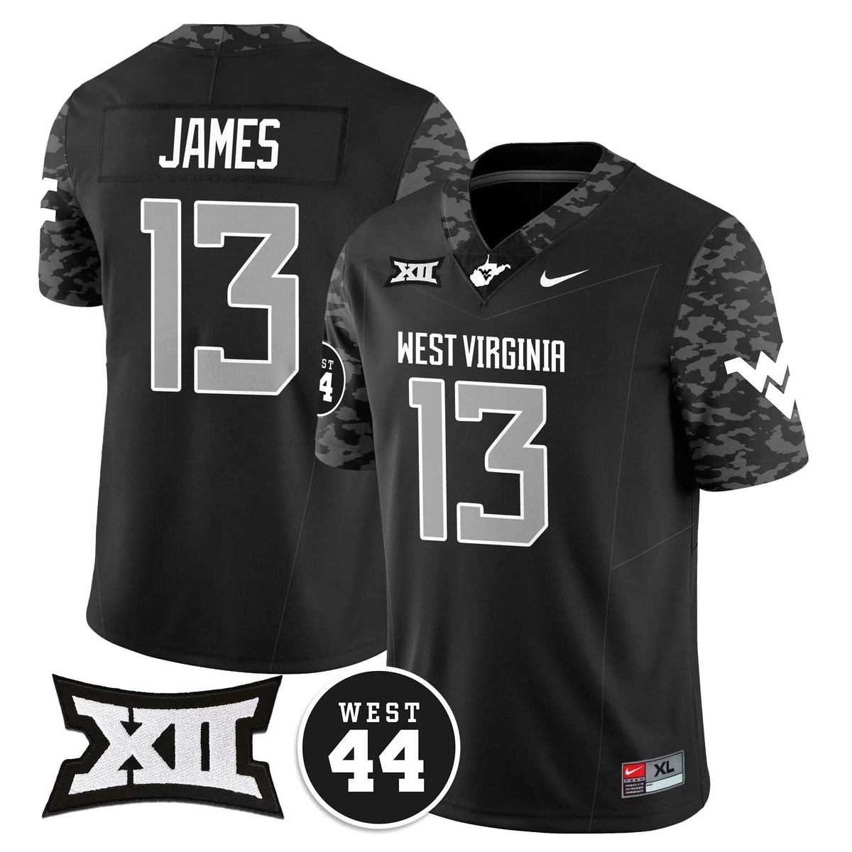 Personalized WVM 2026 Vapor Limited Jersey  - Honor Jerry West - Coal / Sam James Stitched
