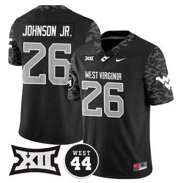 Personalized WVM 2026 Vapor Limited Jersey  - Honor Jerry West - Coal / Justin Johnson Jr. Stitched