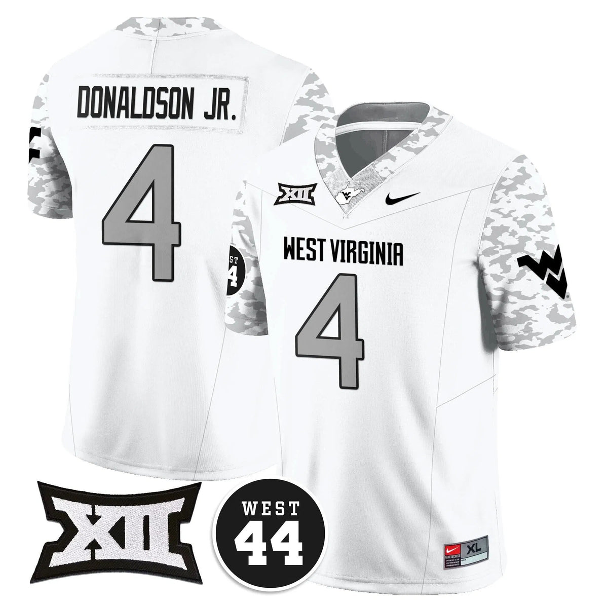 Personalized WVM 2026 Vapor Limited Jersey  - Honor Jerry West - White / CJ Donaldson Jr. Stitched