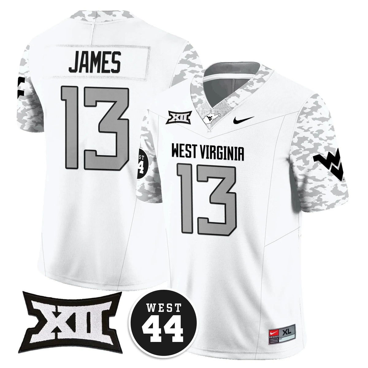 Personalized WVM 2026 Vapor Limited Jersey  - Honor Jerry West - White / Sam James Stitched